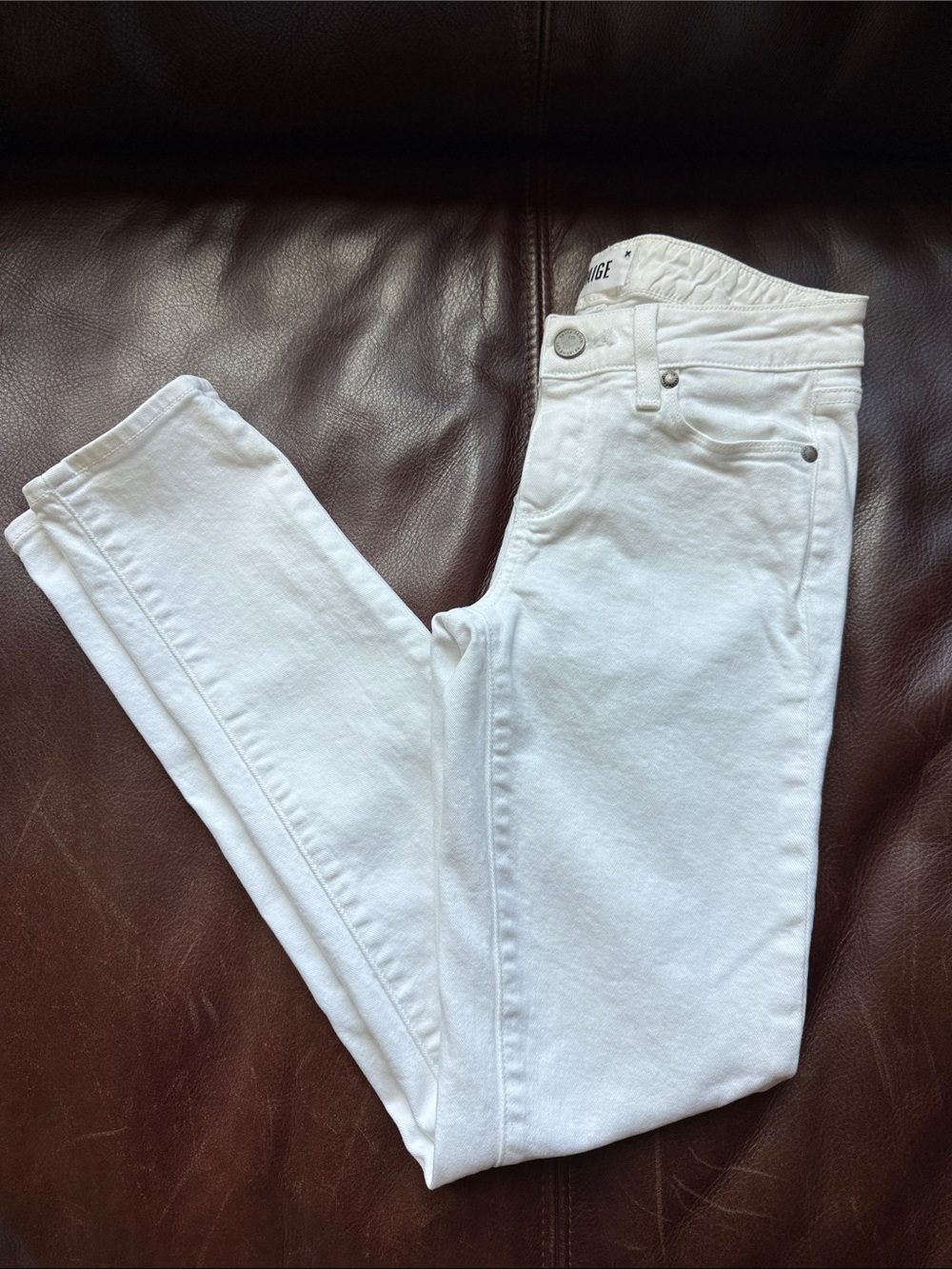 PAIGE White Skinny Jeans High-Rise